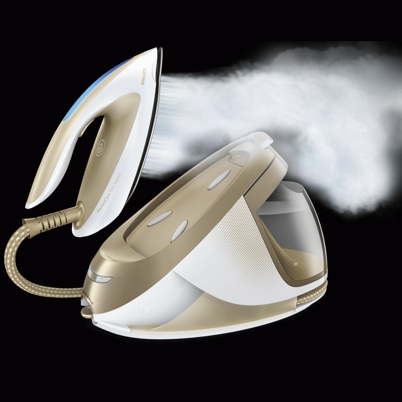 Philips เตารีดเครื่องทำไอน้ำที่รวดเร็วและทรงพลังที่สุด ขนาด 2400 วัตต์ รุ่น GC9642