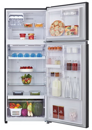 Toshiba ตู้เย็น อินเวอร์เตอร์ 2ประตู 12.8Q รุ่น GR-TG41KDZ สีดำ