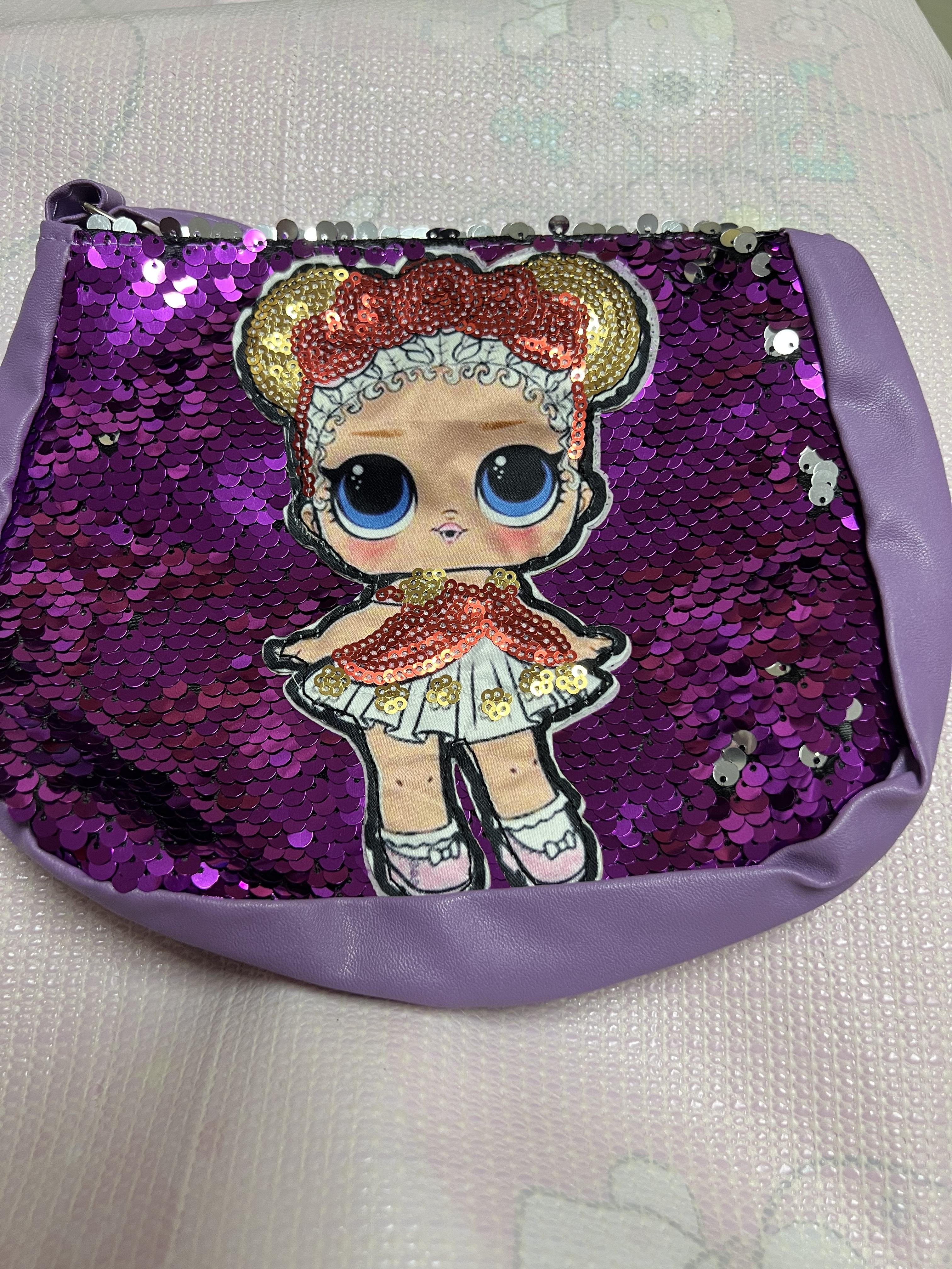 กระเป๋าเด็ก: เป้ LOL ปักเลื่อม ทรงมน