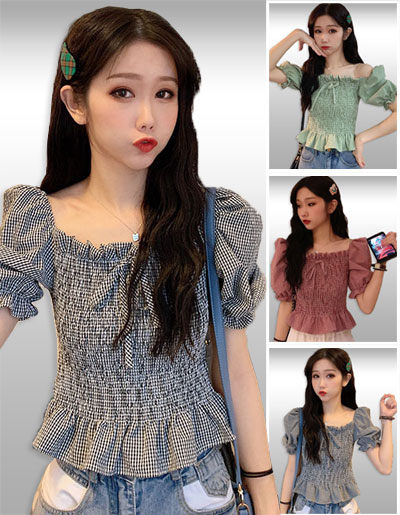 เสื้อแฟชั่นแขนตุ๊กตาสวยหวาน มี3 สี รหัส2316