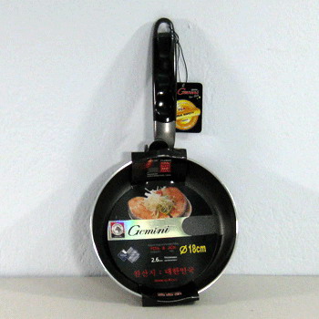 กระทะนอนสติ๊ก Gemini 18 ซม. ตราหัวม้าลาย