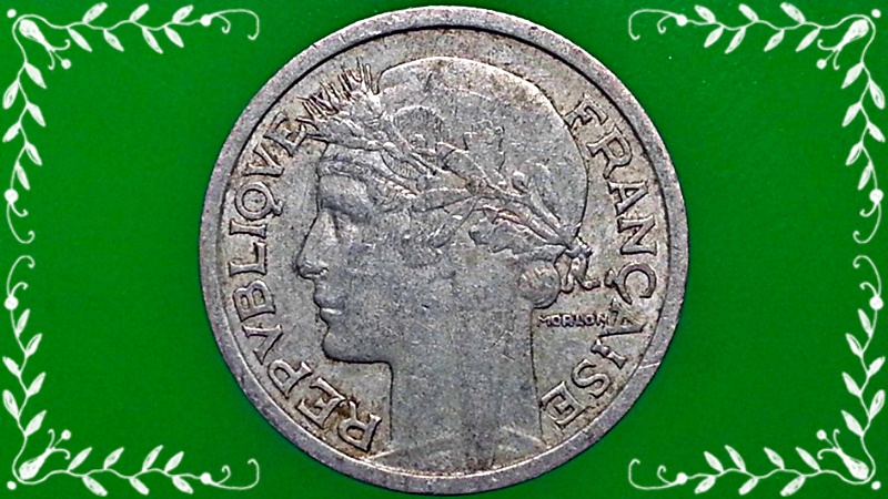 เหรียญ เงินตรา ประเทศ ฝรั่งเศส Franc (B) 1948