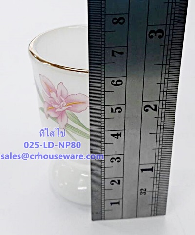 ที่ใส่ไข่เนื้อมุก ลายโนเบิ้ลพิ้ง 025-LD-NP80 Noble Pink Dinner