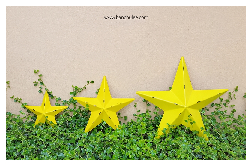 Metal Stars Wall Decor ดาวสีเหลือง ตกแต่งผนัง งานโลหะ