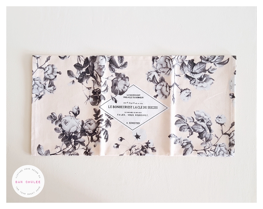 Vintage Floral Placemat ผ้ารองจาน ลายดอกไม้
