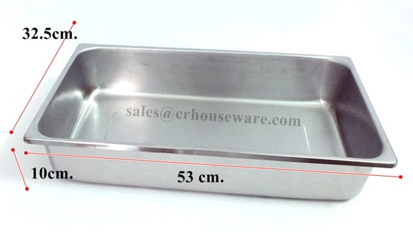 อ่างสแตนเลส 1/1 ลึก 10 ซม. อ่างสำหรับโรงงานผลิตอาหารโดยเฉพาะ Gastronorm Pan รหัส 040-SPECIAL-K105,ถาดโรงงานสัปปะรด,ถาดใช้ในโรงงานผลิตอาหาร