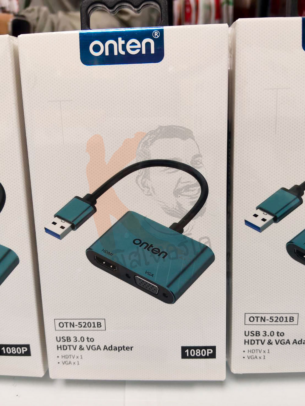 USB3.0 to HDMI+VGA Adapter by Onten