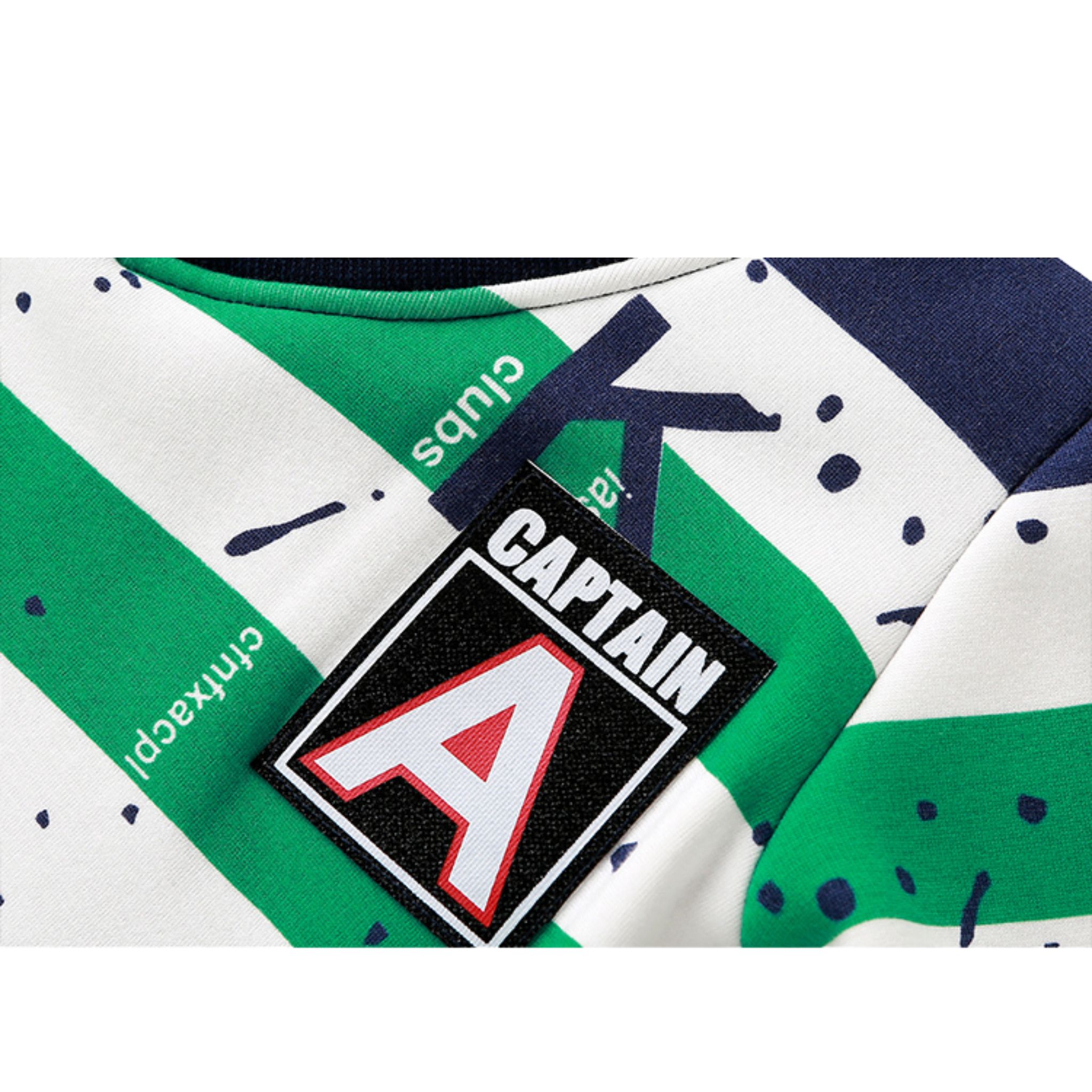 สินค้าพร้อมส่ง เสื้อแขนยาว เสื้อเชิ๊ตเด็ก ตัดต่อคอปก