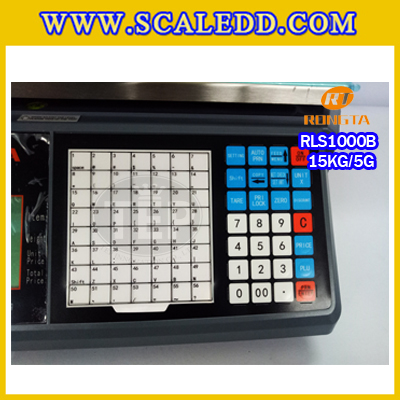 RLS1000B 15kg เครื่องชั่งคำนวณราคาดิจิตอลและพิมพ์สติ๊กเกอร์บาร์โค้ดรุ่น RLS1000B 15kg เครื่องชั่งดิจิตอล15kg เครื่องชั่งคำนวณราคา Pricing Label Scale เครื่องชั่ง15kg ความละเอียด 5g Rongta รุ่น RLS1000(ไม่มีคอเสา) (ผ่านตรวจรับรองจากสำนักกองชั่งตวงวัด)