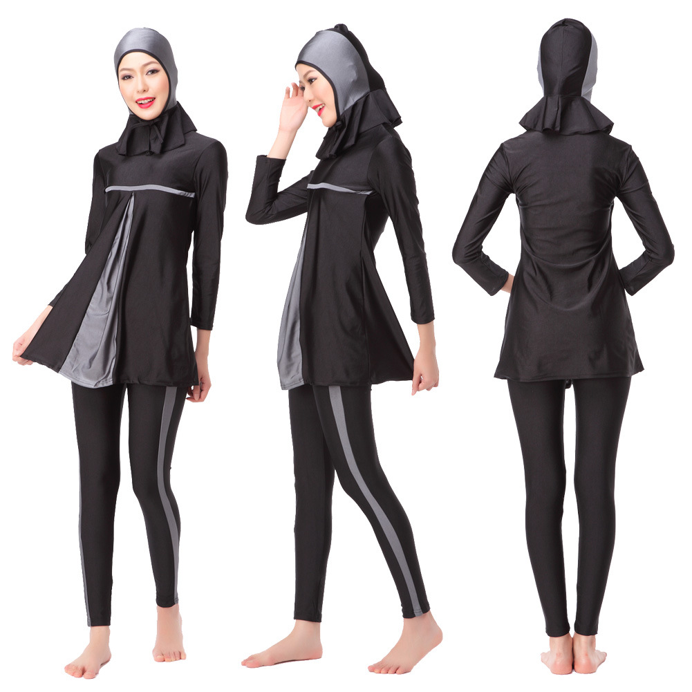ชุดว่ายน้ำมุสลิม 3xl พร้อมหมวกคลุม รอบอก 38-44 รอบเอว 32-42 สะโพก 42-54 นิ้ว รอบแขน 14-18 นิ้ว ตัวเสื้อยาว 33 นิ้ว กางเกงยาว 40 นิ้วค่ะผ้าดีงานสวยค่ะ