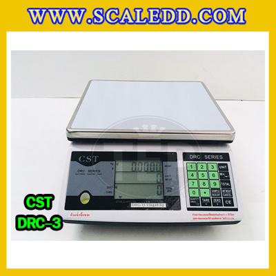 เครื่องชั่งนับจำนวน3kg ตาชั่งนับชิ้นงาน 3kg พิกัดน้ำหนัก 3kg ความละเอียด 0.1g ยี่ห้อ CST รุ่น DRC