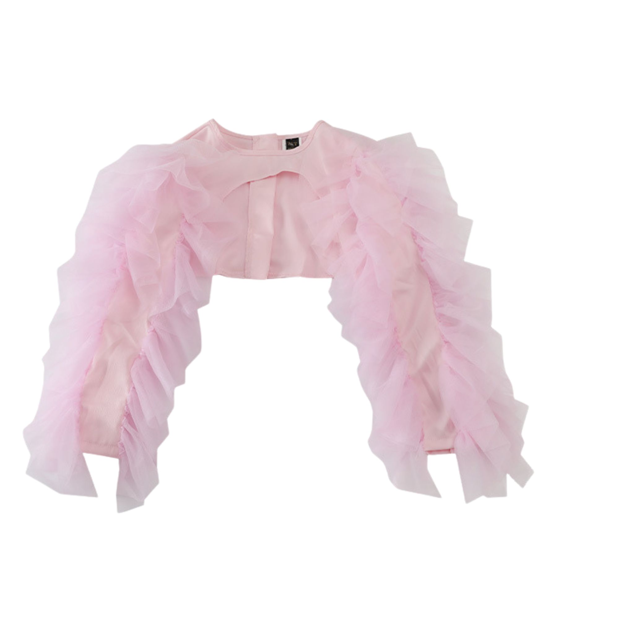 พร้อมส่งในไทย** ชุดเต้น Cover dance เรียนเต้น เซ็ต 3 ชิ้น เซ็ต โทนสีชมพูอ่อน ฟรุ้งฟริ้ง