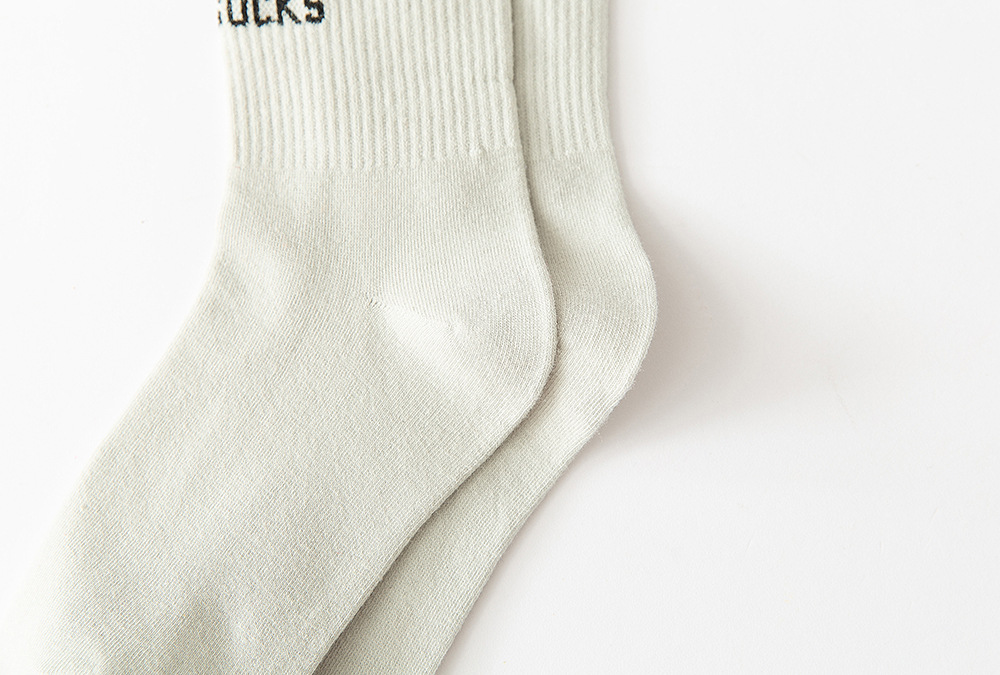 พร้อมส่ง ถุงเท้า เด็ก-ผู้ใหญ่ แบบยาว มีสายไขว้ ผูกข้อขา สีพื้น