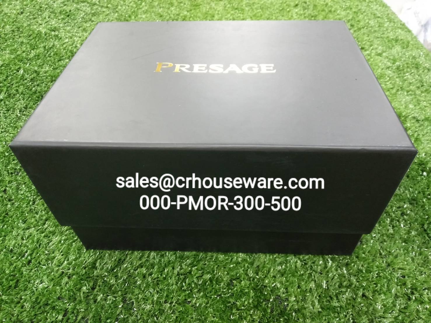 กล่องงานเซตพรีเมี่ยม แก้วพร้อมพิมพ์+กล่องทำสแตปโลโก้ รหัส 000-PMOR-300-500