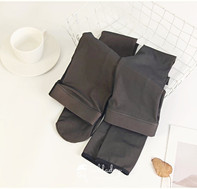 เลกกิ้งถุงน่องซีทรู สีดำ (ไม่บุขน)