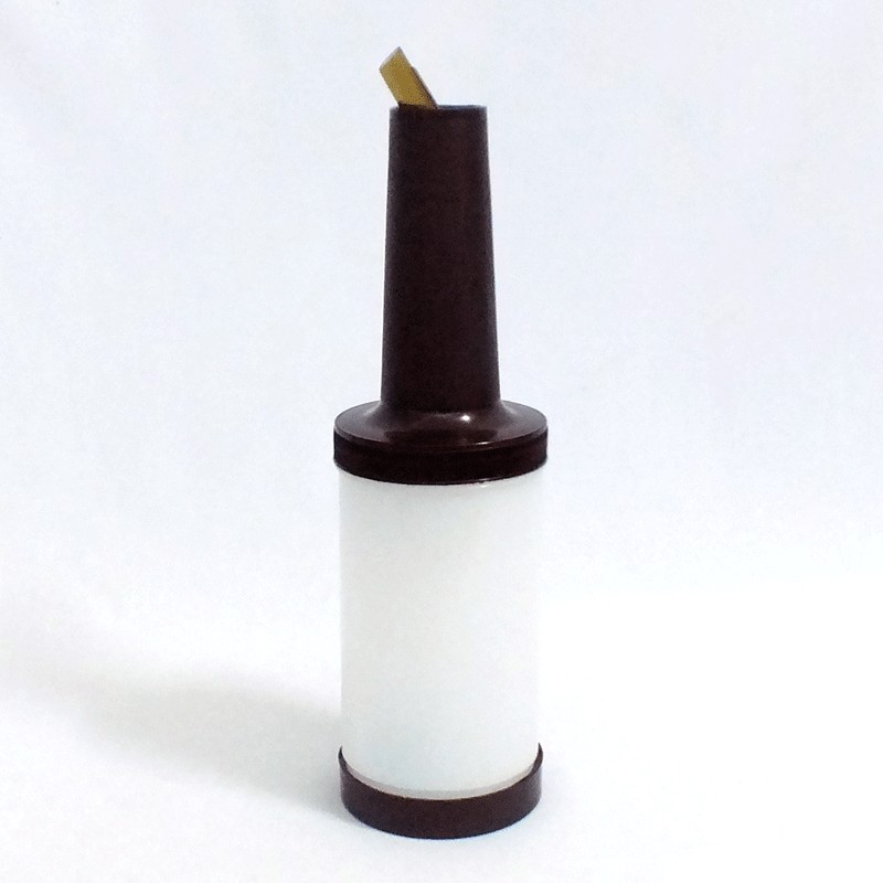 ขวดใส่น้ำผลไม้ ขนาด 1 ควอทซ์ สีน้ำตาล ( คอน้ำตาล ) 8015-BRO