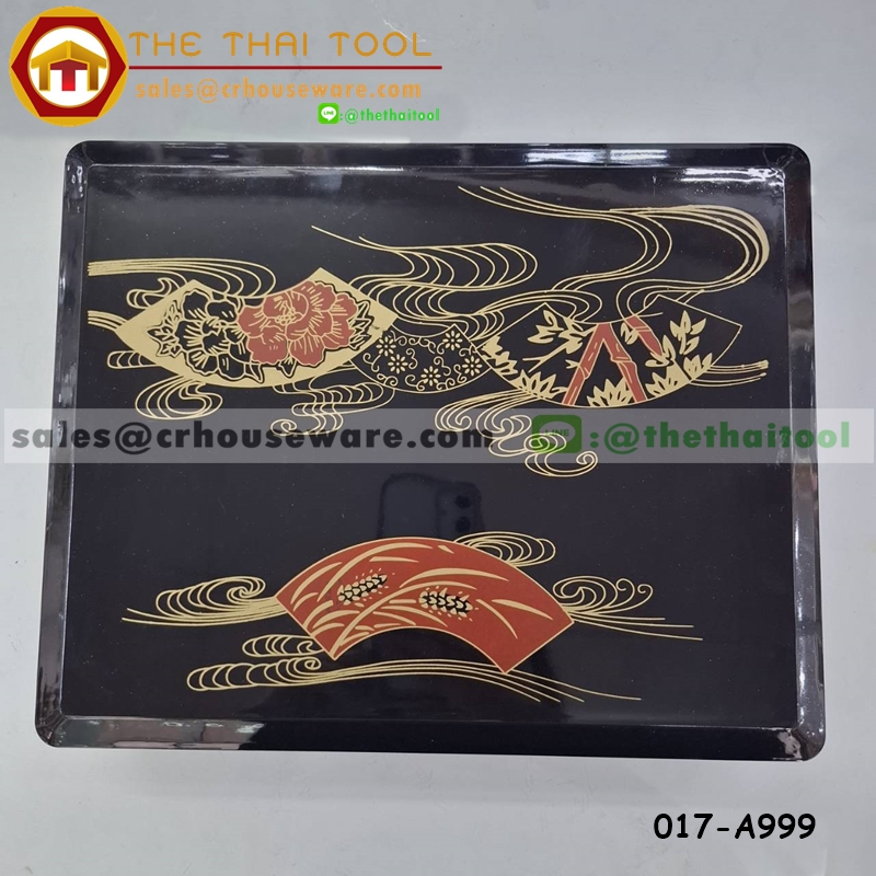 ชุดกล่องเบนโตะญี่ปุ่น ลายพัด 5 ช่อง *สินค้ามีจำนวนจำกัด,กล่องเบนโต๊ะ,กล่องข้าววีไอพี,กล่องข้าวเสริฟวีไอพี