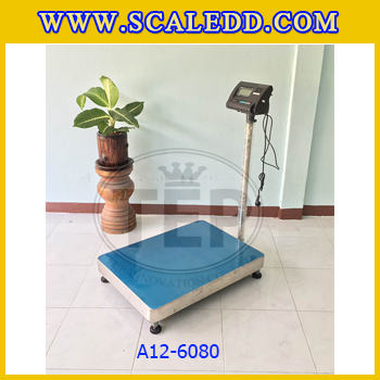 เครื่องชั่งน้ำหนักดิจิตอล พิกัด500kg ความละเอียด50g ขนาดแท่นชั่ง60*80cm รุ่น A12 (เครื่องชั่งผ่านตรวจรับรองจากสำนักชั่งตวงวัด)