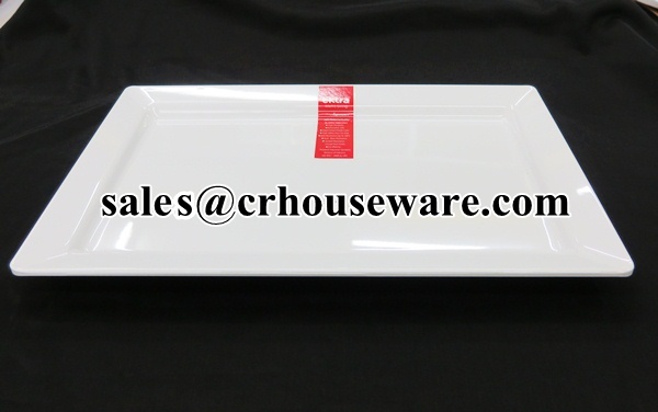 จานเมลามีน ทรงสี่เหลี่ยมผืนผ้า-หนามาก รหัส 017-T2055