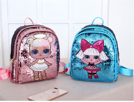 กระเป๋าเด็กเป้ LOL ปักเลื่อม ไซส์ใหญ่
