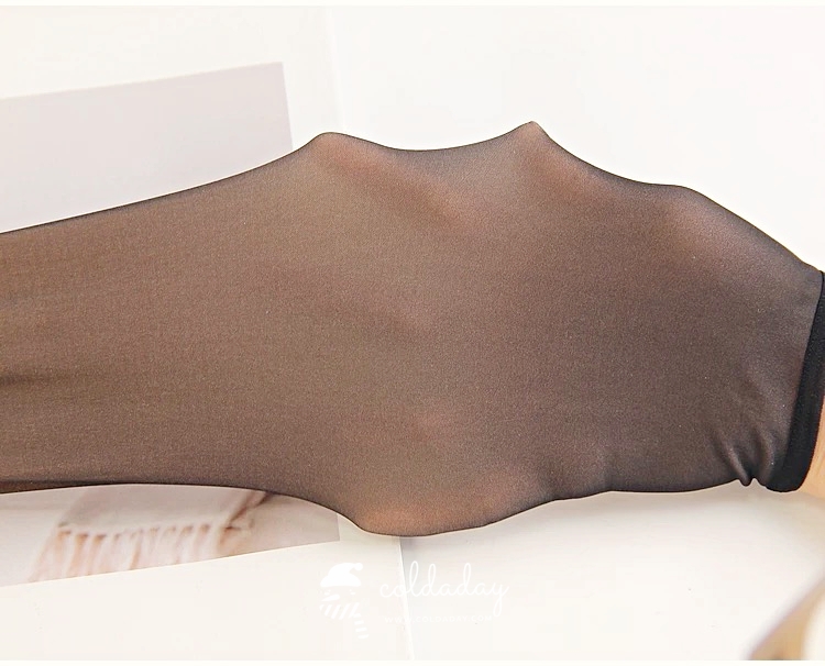 เลกกิ้งถุงน่องซีทรู สีดำ (ไม่บุขน)