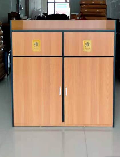 ถังขยะฟาสต์ฟู้ด 2ช่องทิ้ง (นำเข้า) 001-STK-11000