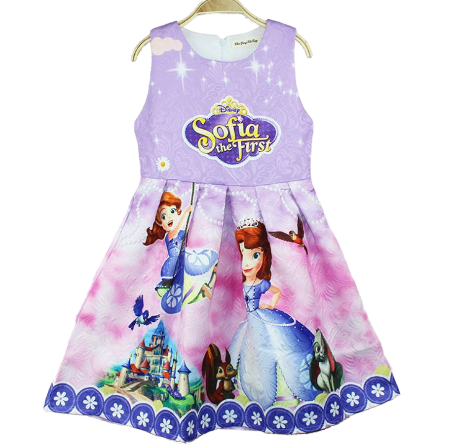 **พร้อมส่ง** เดรสเจ้าหญิง โซเฟีย พิมพ์ลาย