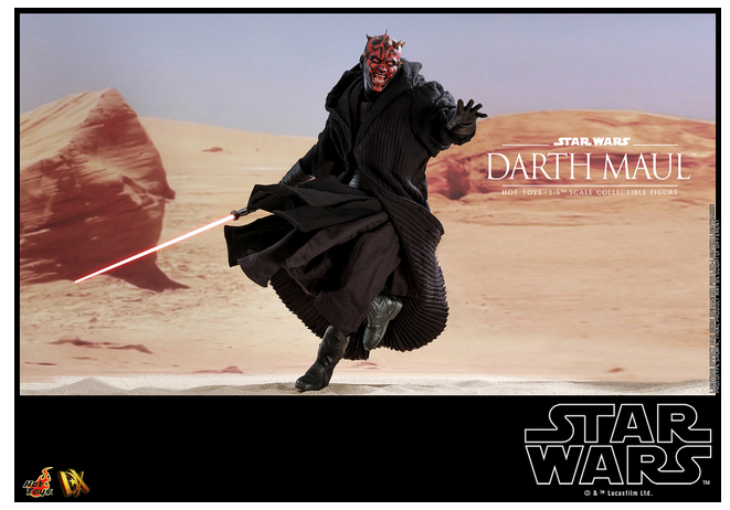 HOTTOYS - Star Wars / Episode I The Phantom Menace - Darth Maul & Sith Speeder