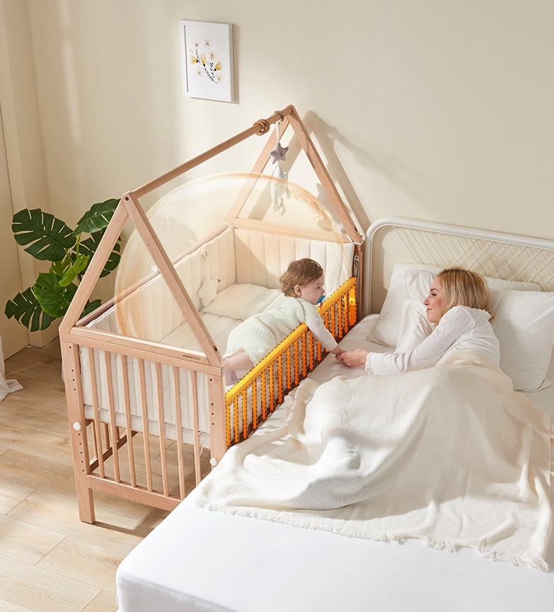 เตียงนอนไม้โครงบ้านสำหรับเด็ก WB3 + ปรับระดับได้ สามารถปรับเป็นโต๊ะเขียนหนังสือ TB10133