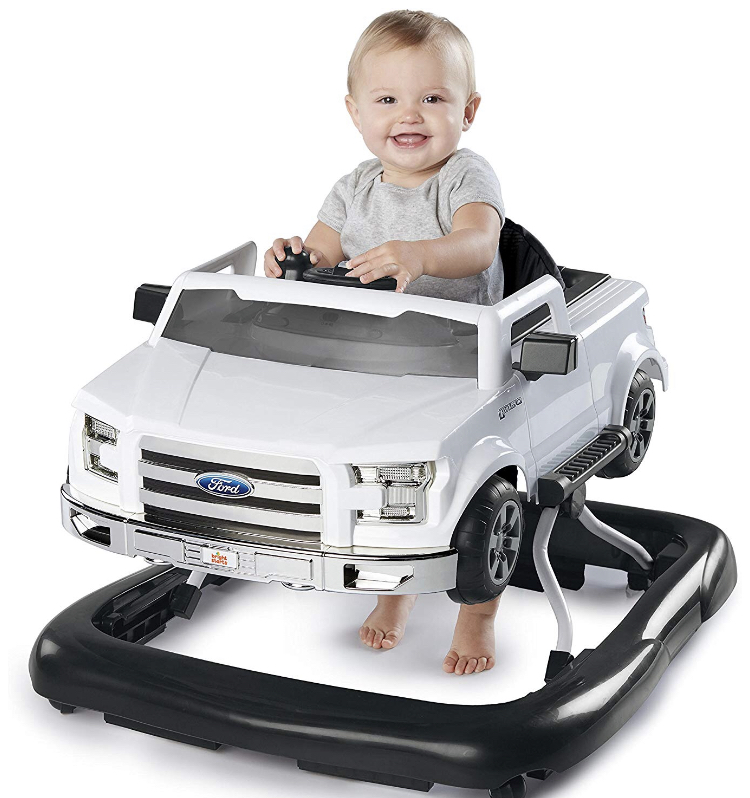 รถผลักเดินและรถหัดเดิน Bright Starts 3 Ways to Play Walker - Ford F-150, White,