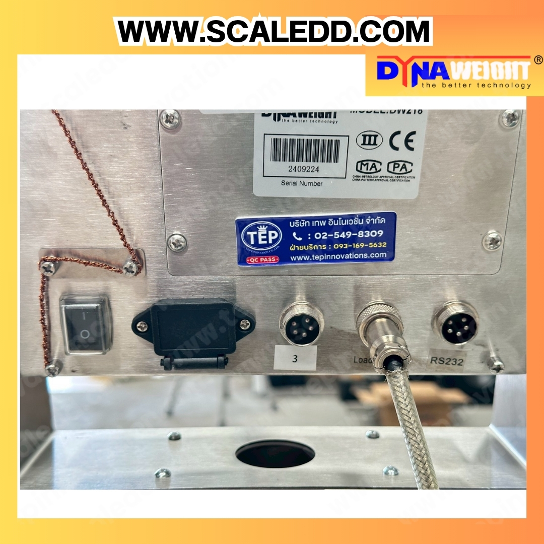 เครื่องชั่งดิจิตอลวางพื้นขนาดใหญ่ พิกัดน้ำหนัก 1000 กิโลกรัม (1ตัน) ค่าความละเอียด 100กรัม แท่นเครื่องชั่ง(หนาพิเศษ) ขนาด 120x120ซม. รุ่น DW218 ยี่ห้อDYNAWEIGHT (เครื่องชั่งผ่านตรวจรับรองจากสำนักชั่งตวงวัด)