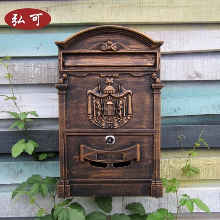 ตู้จดหมายทรงยุโรป European mail box style.,ตู้จดหมายวินเทจ