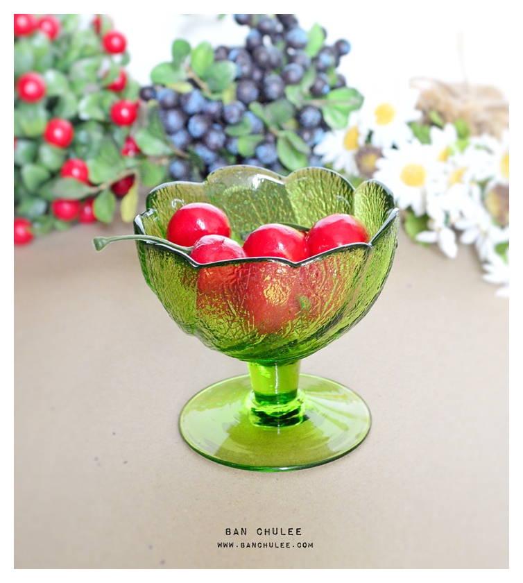 Ice Cream Glass Cup - Green