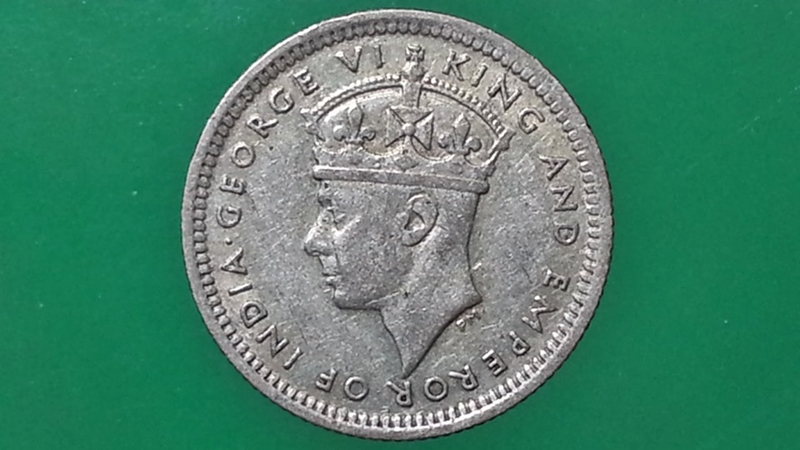 เหรียญ เงินตรา ประเทศ มาลายา CENT 1943