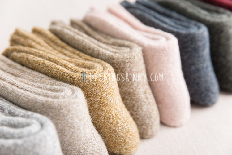 ถุงเท้าขนสัตว์หนาพิเศษ มี 10 สี VER.II