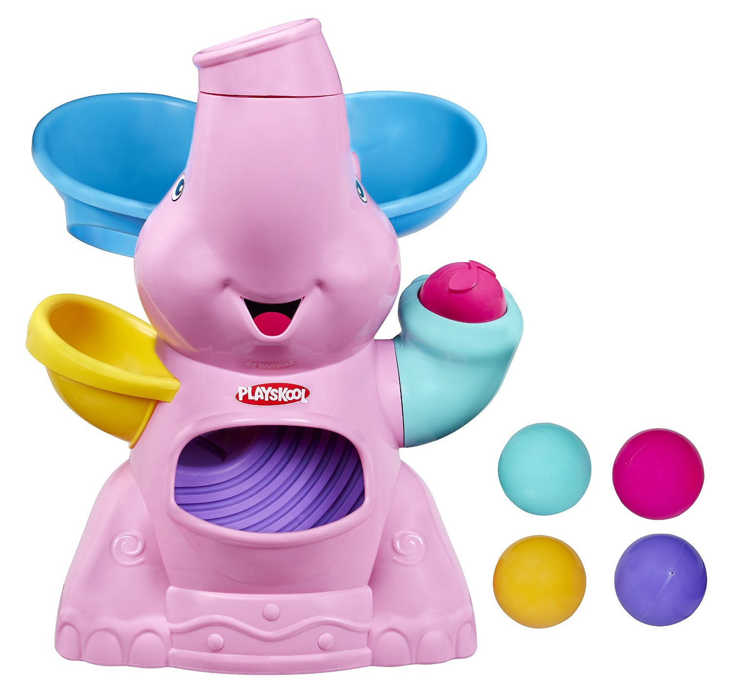 ช้างเป่าบอลสีชมพู Playskool Poppin' Park Elefun Busy Ball Poppern Pink