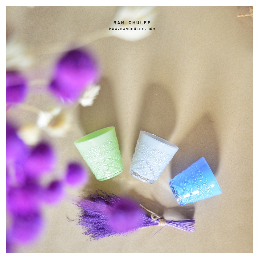 A Set Of 3 Glass Cups แก้วน้ำ เซต 3 ใบ