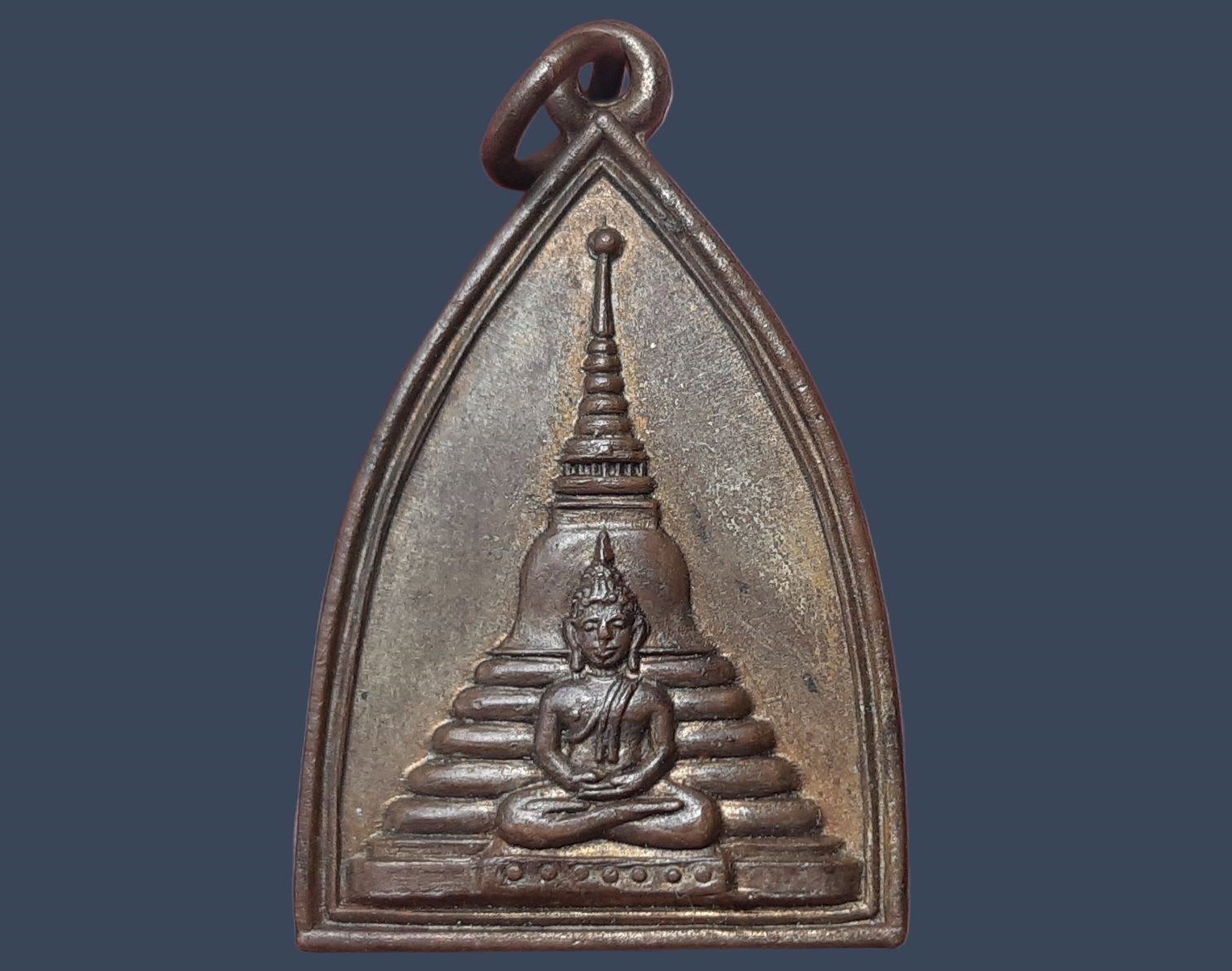 เหรียญพระพุทธ วัดหน้าพระธาตุ จ.นครราชสีมา ปี 2510 พระครูอภิบาลธรรมธาตุ (น้อย โชติเวโท)