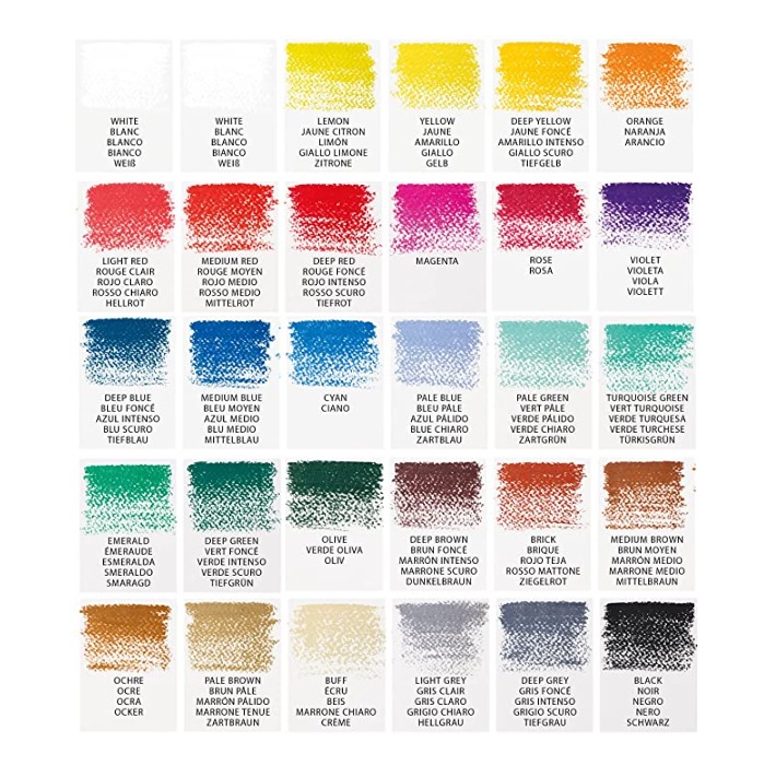 ชุดสีชอล์ค Winsor & Newton Soft Pastel 30 สี