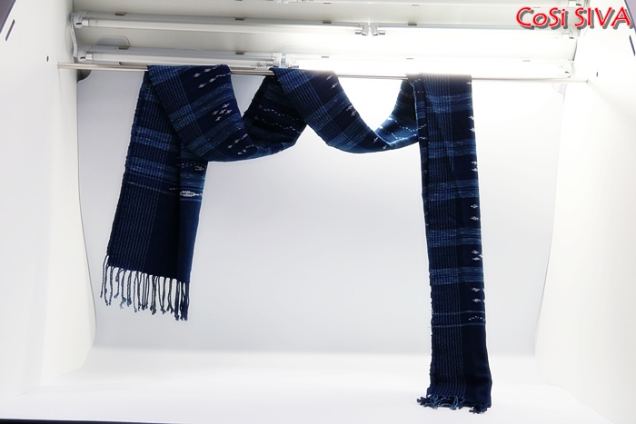 ผ้าพันคอผ้าฝ้ายย้อมคราม(Scarf - cotton dyeindigo