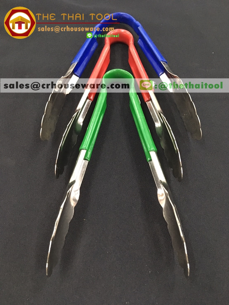 คีมคีบสแตนเลส ที่จับพลาสติก 005-VT-2116