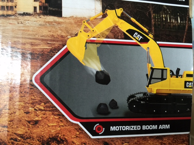 รถตักดินวิทยุบังคับขนาดใหญ่ 15 นิ้ว CAT Excavator Remote with Light and Sound