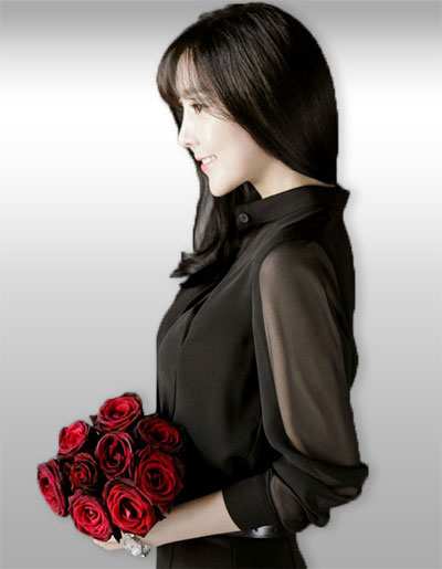 เสื้อแฟชั่นใส่ทำงานแบบสวยหรู รหัส2405