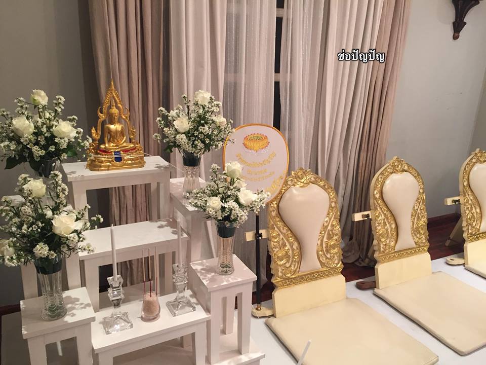 พิธีสงฆ์ งานแต่ง14/01/61 ร้านอะกาลิโก สุขุมวิท51