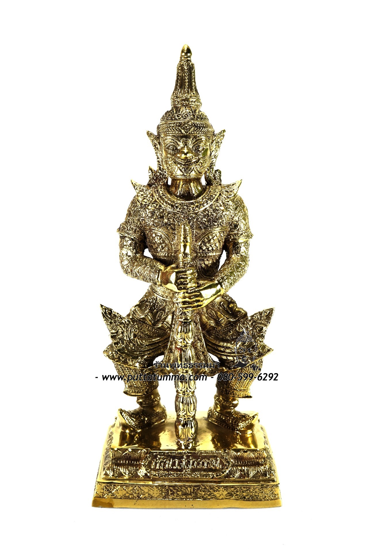 ท้าวเวสสุวรรณ เนื้อโลหะ ขนาด 5 นิ้ว สูง 12 นิ้ว