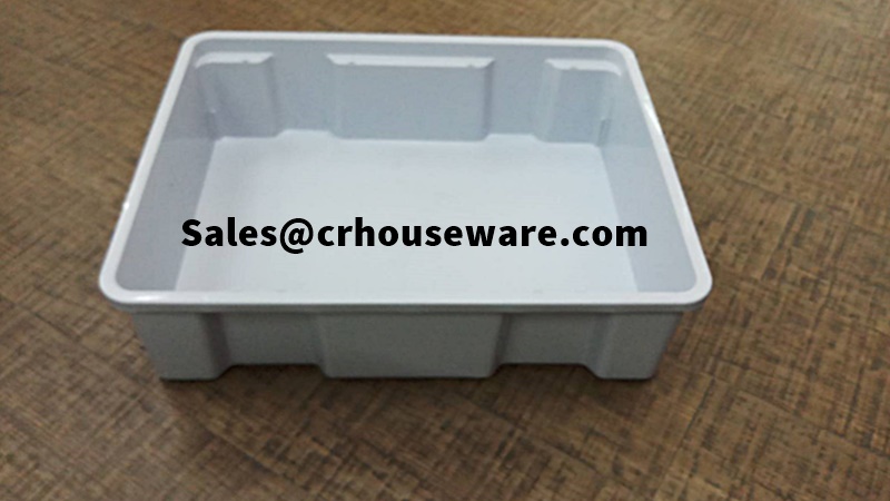 กระบะเก็บจาน/กระบะพลาสติกอเนกประสงค์,ถาดพลาสติกเข้าเครื่องเอ็กเรย์ มียางกันลื่น 009-SK-2533