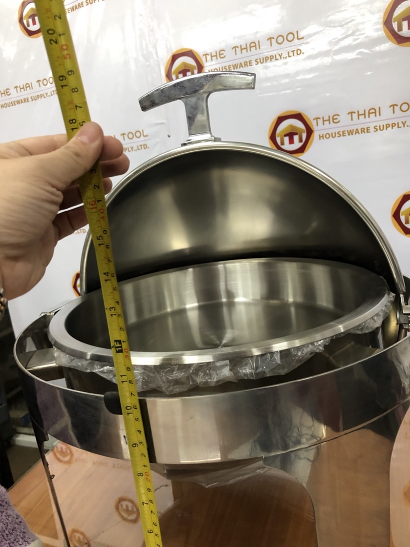 อ่างอุ่นอาหารกลม (หนา) 005-H6503,ชุดอ่างอุ่นอาหารแบบกลมหนา