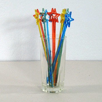 ไม้คนเหล้าสีใส รูปดาว