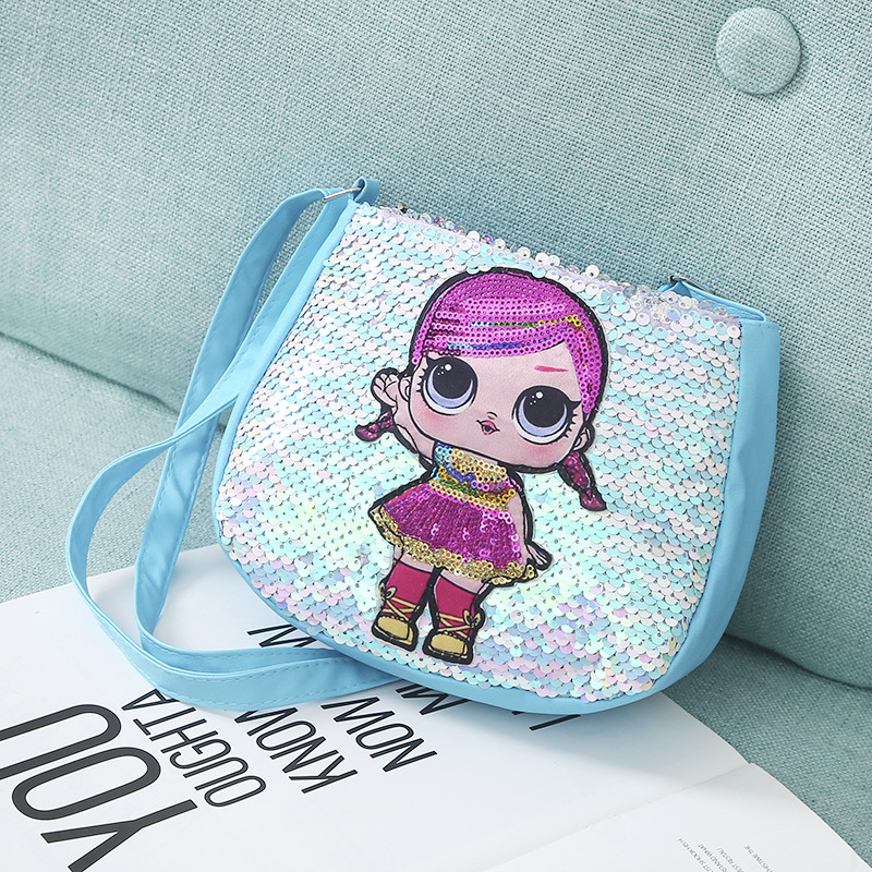 กระเป๋าเด็ก: เป้ LOL ปักเลื่อม ทรงมน