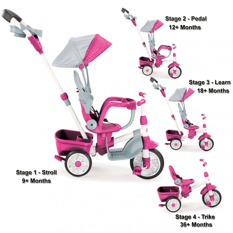 รถจักรยาน Little Tikes Perfect Fit 4-in-1 Trike, Pink